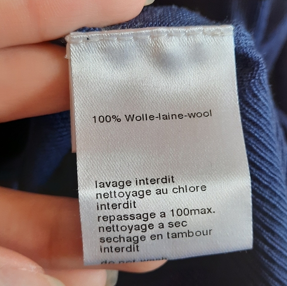 Akris Punto Blue and Black Striped Top Pullover - Picture 5 of 7